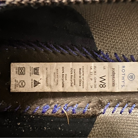 Rothy’s pointed toe gray flats size 8 - Picture 3 of 6